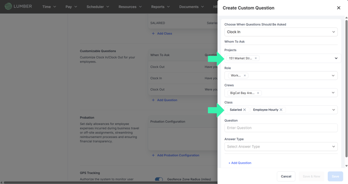 Custom Questions update